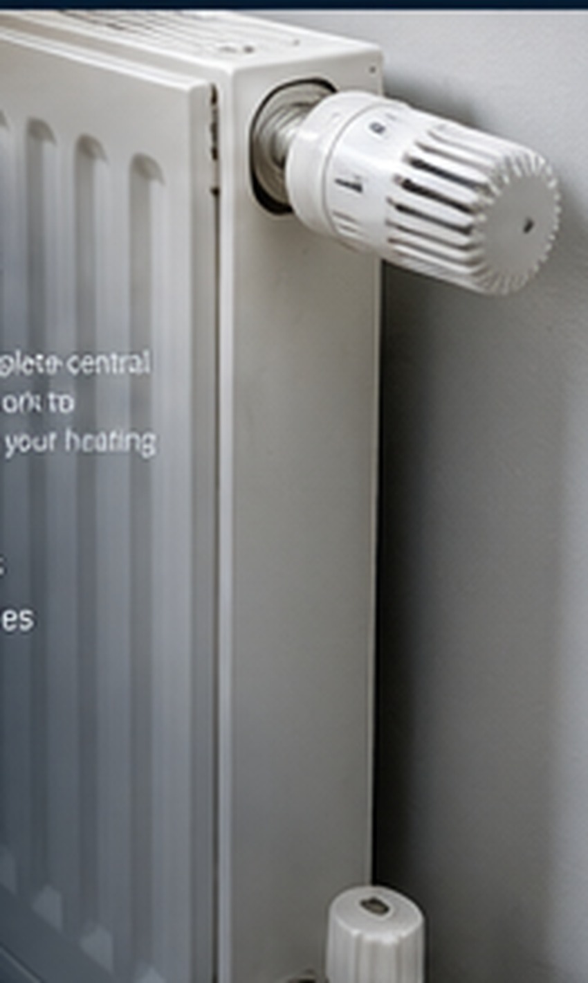 Central heating radiator and thermostatic valve
